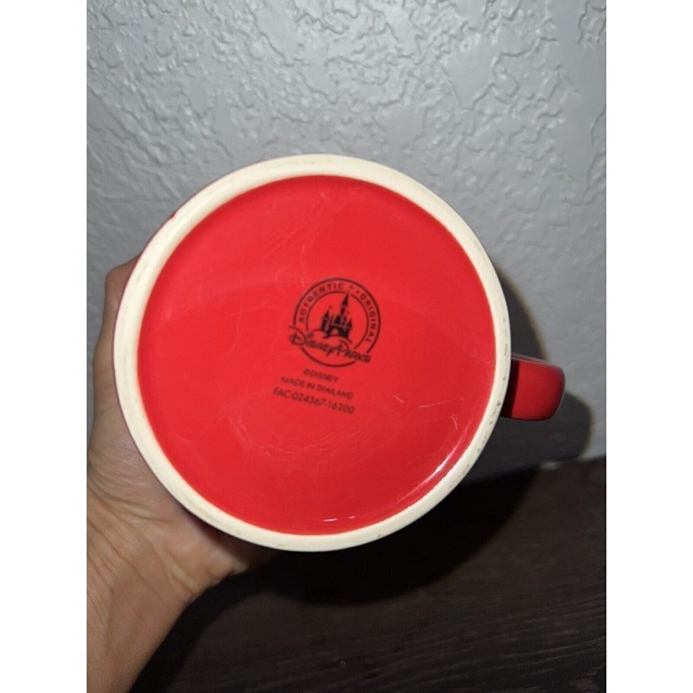 Disney Minnie Mouse Polka Dots Coffee Mug With 3D Red Bow Disney Parks - Picture 4 of 4